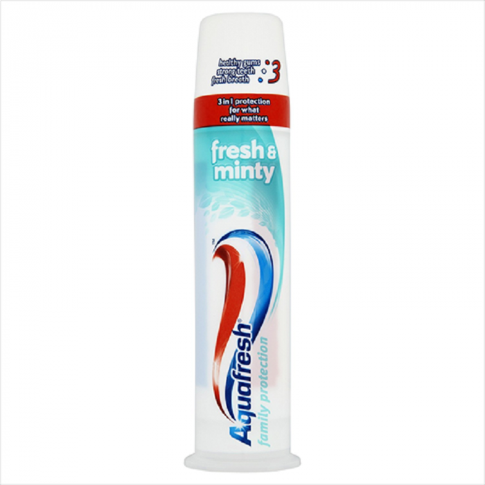 Aquafresh Fresh & Minty Family Protection Pump Paste 100ml