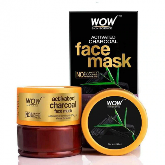 Wow Activated Charcoal Face Mask 200ml