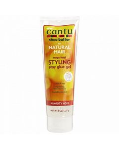 Cantu Shea Butter Natural Hair Mega-Hold Styling Stay Glue Gel 227G