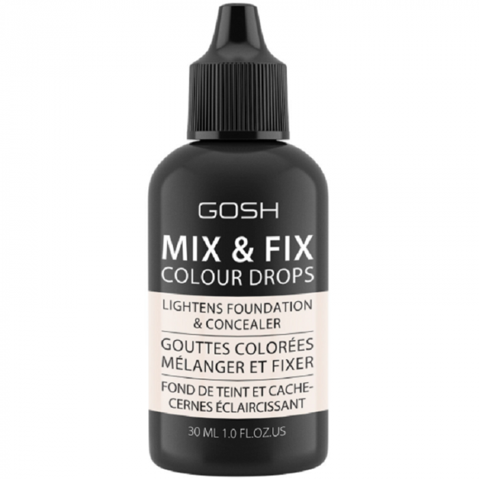 Gosh Mix & Fix Colour Drops Lightens Foundation and concealer - Light 001