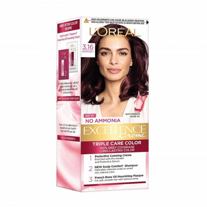 L'Oreal Excellence Creme Burgundy 316 Hair Color Women
