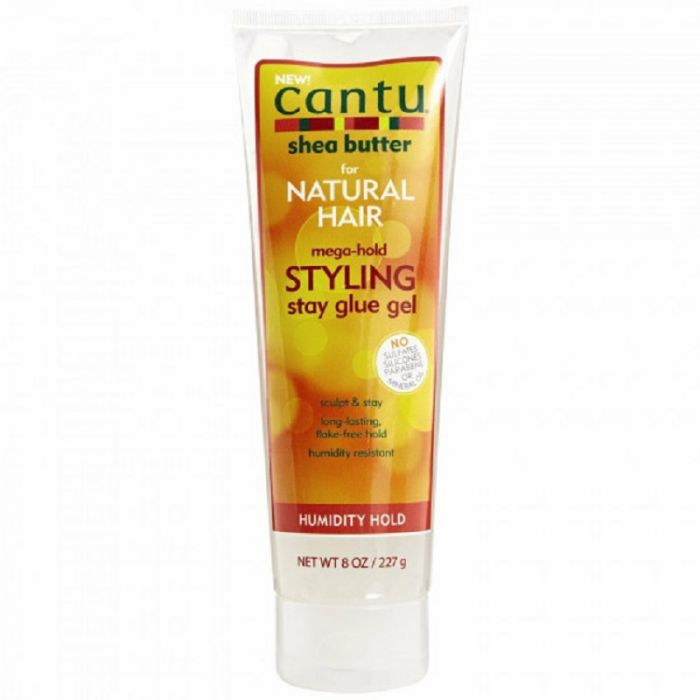 Cantu Shea Butter Natural Hair Mega-Hold Styling Stay Glue Gel 227G