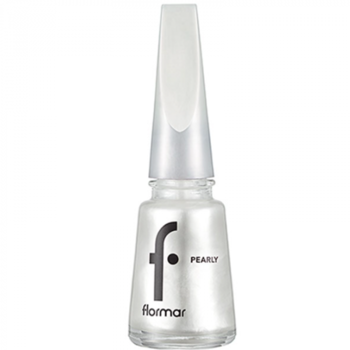 Flormar Pearly Nail Enamel - 201 Luxury White