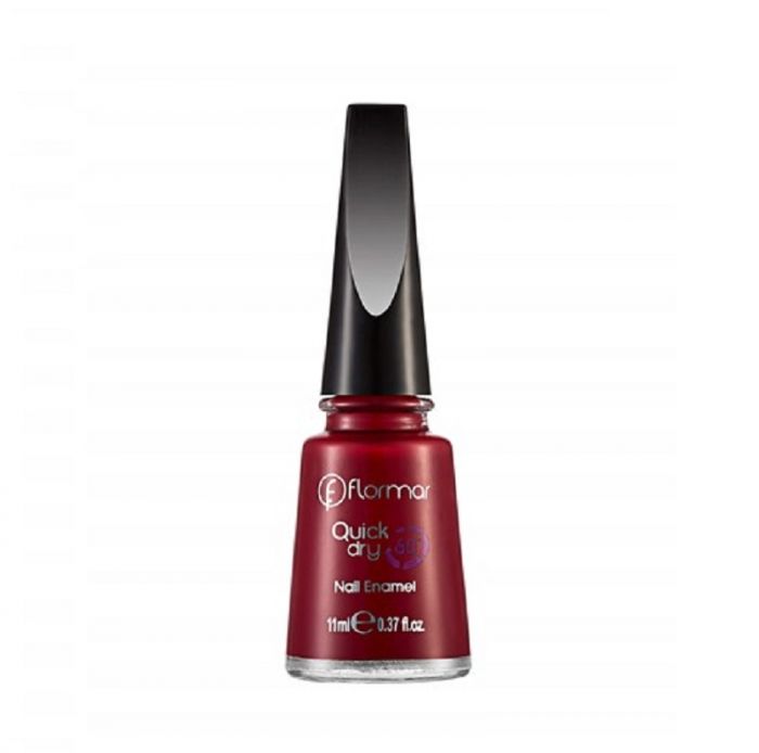 Flormar Quick Dry Nail Enamel - 06 Fiery Red