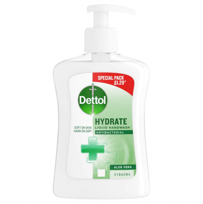 Dettol Hydrate Aloe Vera Liquid Hand Wash 250ml