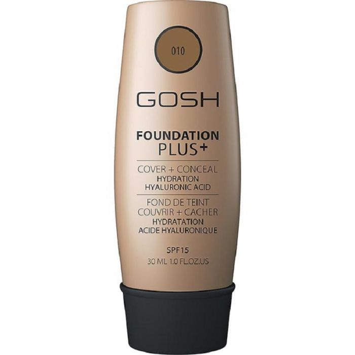 Gosh Foundation Plus Cover Conceal SPF15 010 Tan 30ml