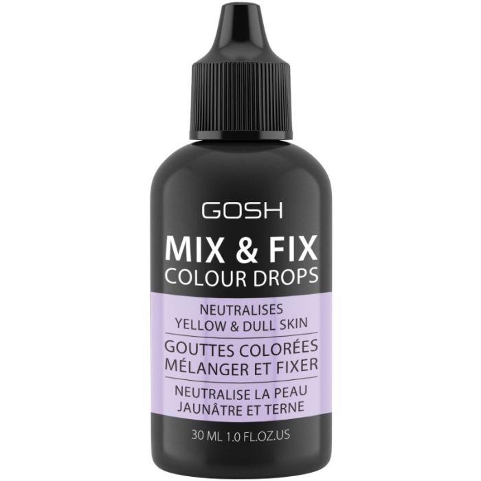 Gosh Mix & Fix Colour Drops Lightens Foundation and concealer - 003 Purple