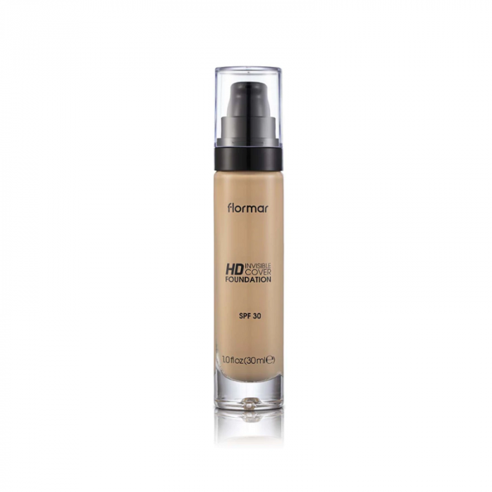 Flormar Invisible Cover HD Foundation - 40 Light Ivory