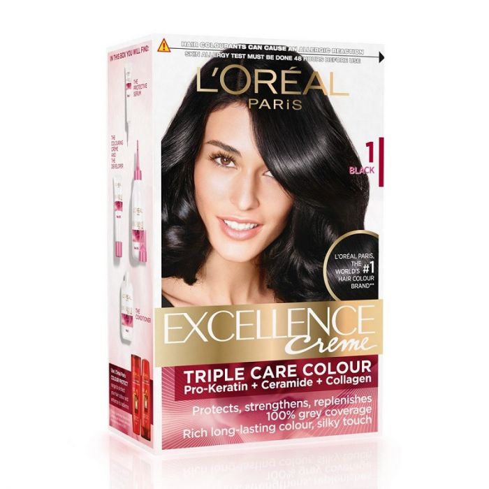 L'Oreal Excellence Creme No -01 Black Hair Color 100G
