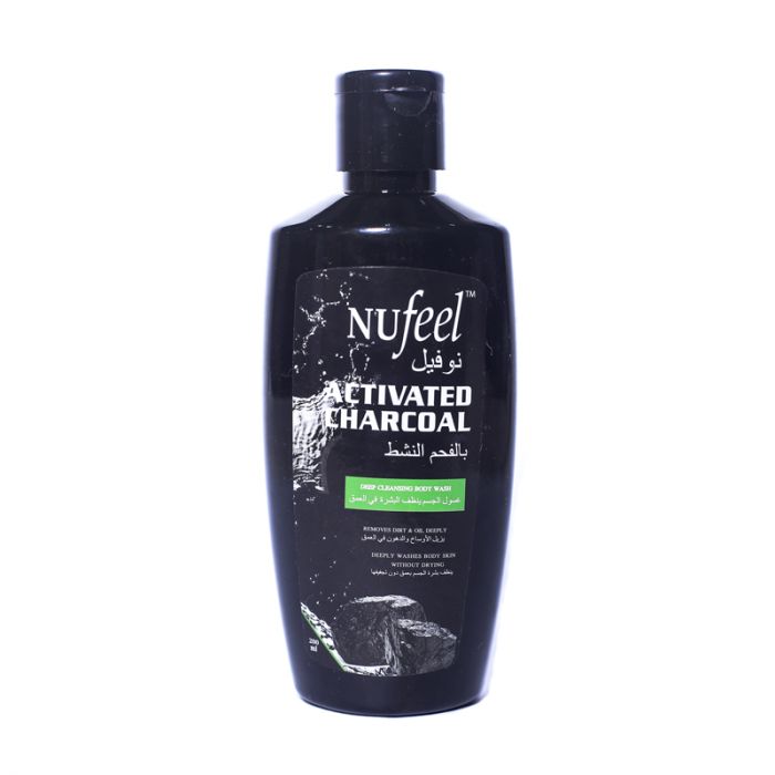 Nufeel Activated Charcoal Body Wash 200ml