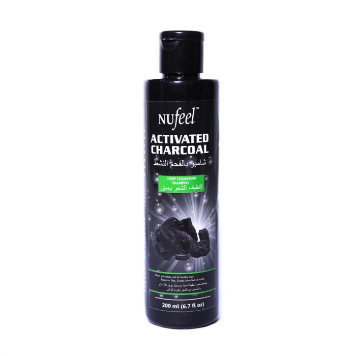 Nufeel Activated Charcoal Deep Cleansing Shampoo 200ml