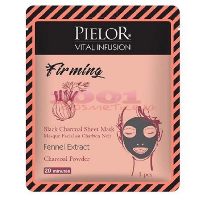 Pielor Vital Infusion Firming Black Charcoal Facial Mask