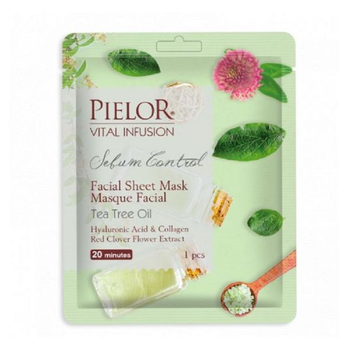 Pielor Vital Infusion Sebum Control Tea Tree Oil Facial Mask