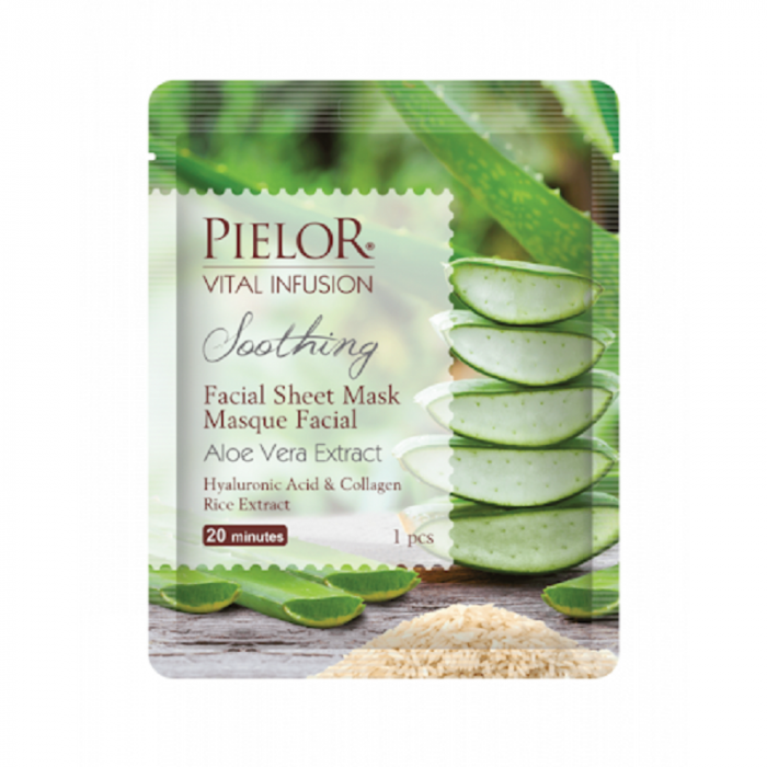 Pielor Vital Infusion Soothing Aloe Vera Extract Facial Mask