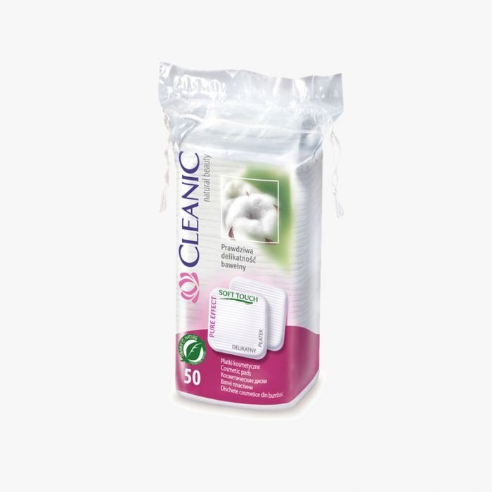 Cleanic Cotton Pad Pure Effect 50pc
