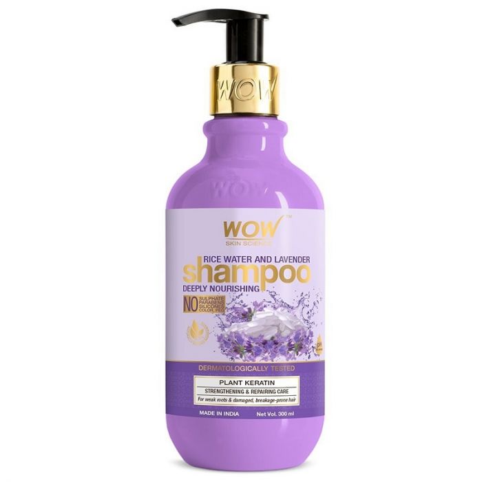 Wow Rice Water And Lavender Deeply Nourishing Shampoo 300ml