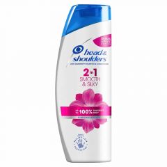 Head & Shoulders Smooth & Silky Anti-Dandruff 2 In 1 Shampoo & Conditioner 450ml