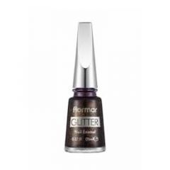 Flormar Glitter Nail Enamel - 44 Purple Glare