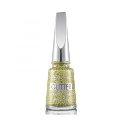 Flormar Glitter Nail Enamel - GL04 Gold Rush
